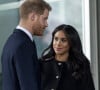 Pas de divorce en vue mais une volonté plus prononcée d'exister par lui-même 
Le prince Harry, duc de Sussex, Meghan Markle, duchesse de Sussex; - Le duc et la duchesse de Sussex viennent signer le livre des condoléances à New Zealand House à Londres en hommage aux victimes de la tuerie de Christchurch. Londres, le 19 mars 2019. 