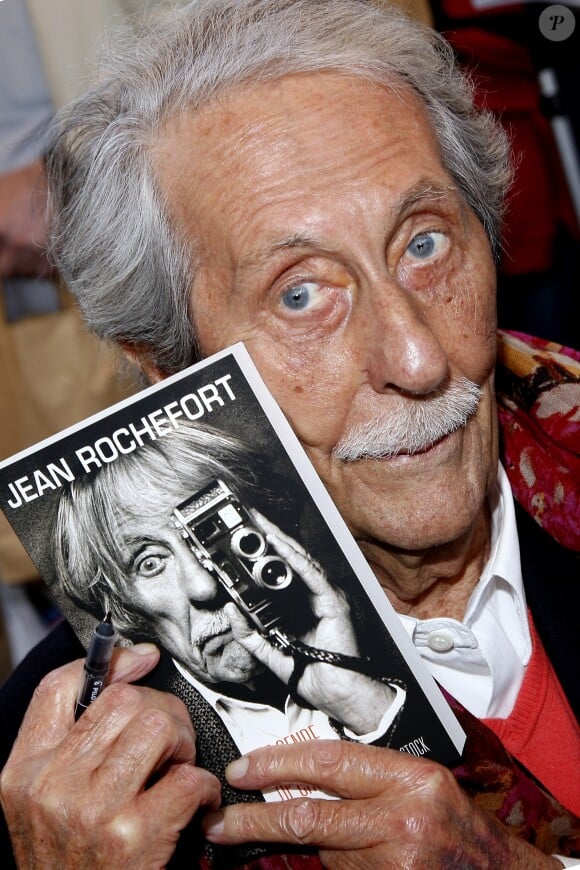 Portrait de Jean Rochefort à PAris, le 22 mars 2014.