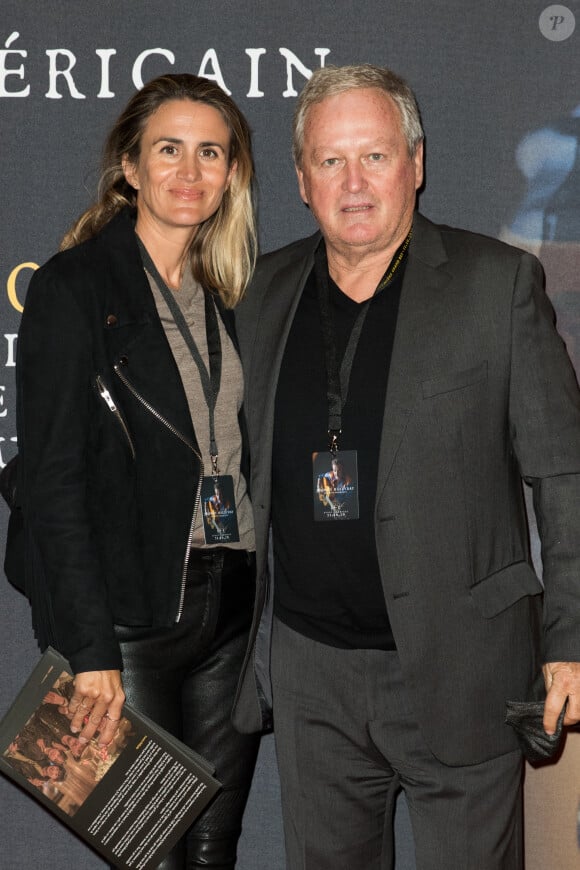 André Boudou et sa femme Adine - Projection au Grand Rex à Paris des documentaires "Johnny USA" et "A nos promesses" à l'occasion de la Journée Spéciale Johnny, son rêve américain. Le 21 octobre 2020 © Jacovides-Moreau / Bestimage