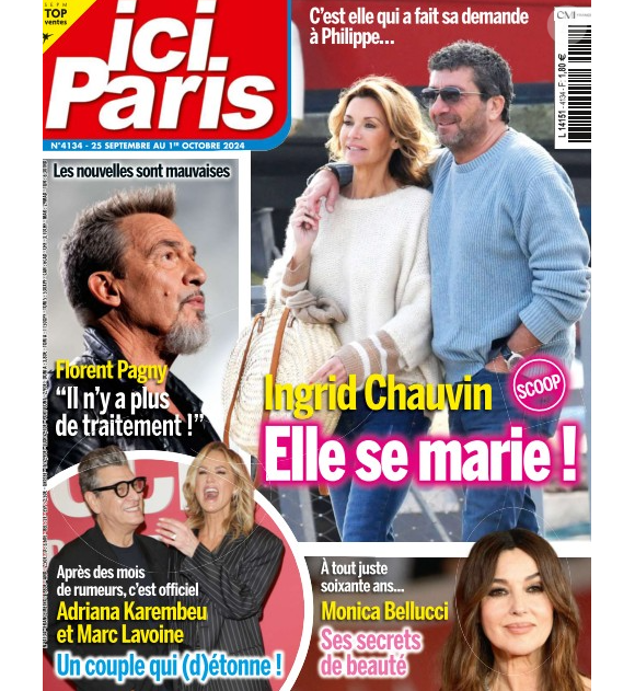 Couverture du dernier numéro de "Ici Paris" paru le 25 septembre 2024