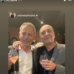 Céline Kallmann a notamment posté une photo es deux hommes d'affaires, qu'elle surnomme affectueusement "des big best boss". 
Marc-Olivier Fogiel et Hervé Beroud quitte BFMTV et ont organisé une fête d'adieux. Instagram