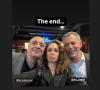 Et une autre où elle a le visage triste avec le commentaire : "The end..." 
Marc-Olivier Fogiel et Hervé Beroud quitte BFMTV et ont organisé une fête d'adieux. Instagram