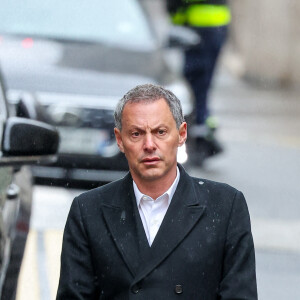 Marc-Olivier Fogiel - Obsèques de l'ancien ministre de la Culture Frédéric Mitterrand en l'Église Saint-Thomas d'Aquin à Paris. Le 26 mars 2024 © Moreau-Jacovides / Bestimage