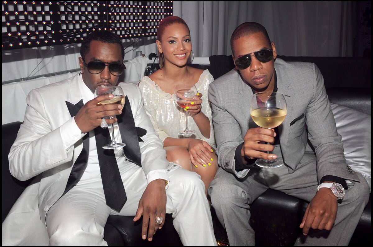 Photo : Puff Diddy, Beyoncé Knowles et Jay-Z - soirée champagne Armand de  Brignac - au VIP ROOM de Cannes. - Purepeople