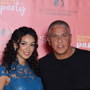 Samy Naceri et sa compagne Sofia Athena - Soirée des nominés de la "Golden Nymph Party" lors de la 63ème édition du Festival de télévision de Monte-Carlo au Monte-Carlo Bay Hotel & Resort à Monaco le 17 juin 2024. © Denis Guignebourg/BestImage