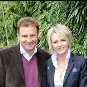 Pierre Sled et Sophie Davant à Roland Garros en 2009.