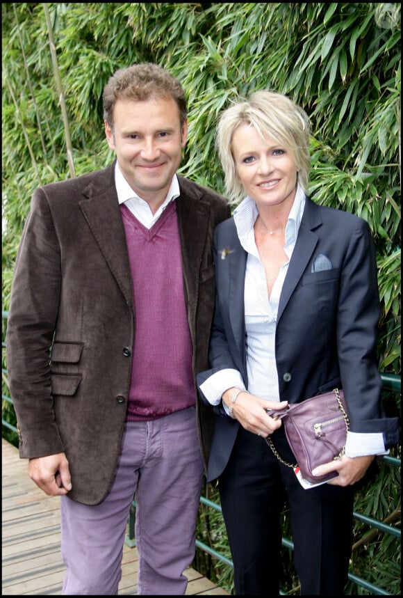 Pierre Sled et Sophie Davant à Roland Garros en 2009.