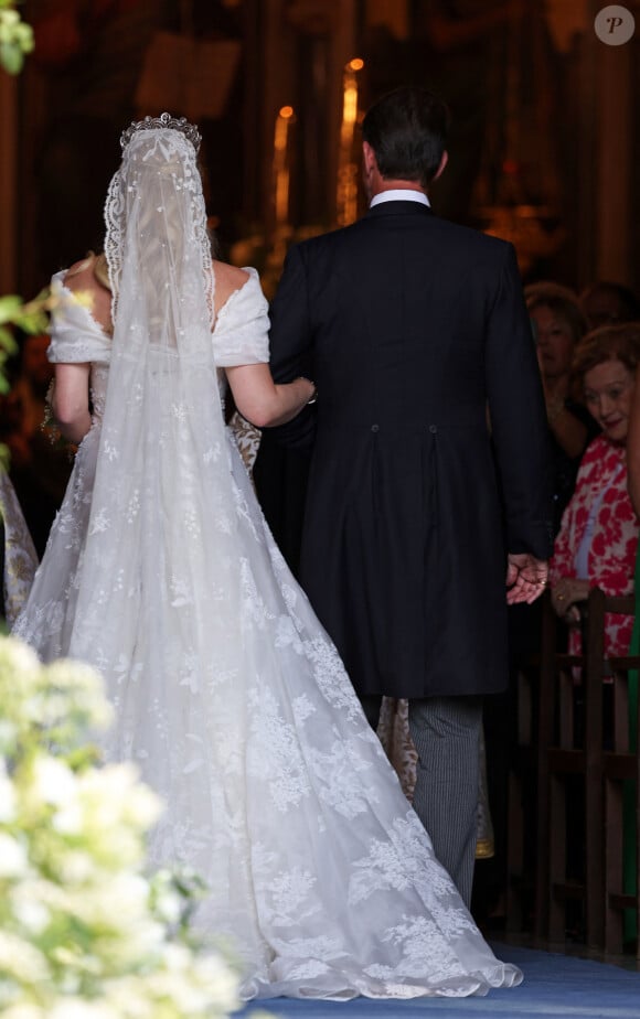 Mariage de la princesse Theodora de Grèce et Matthew Kumar en la cathédrale de l'Annonciation à Athènes le 28 septembre 2024 Théodora de Grèce arrive à la cathédrale de l'Annonciation Sainte-Marie au bras de son frère Paul pour épouser Matthew Kumar, le 28 septembre 2024, à Athènes, en Grèce. MARIAGE José Ruiz / Europa Press 28/09/2024