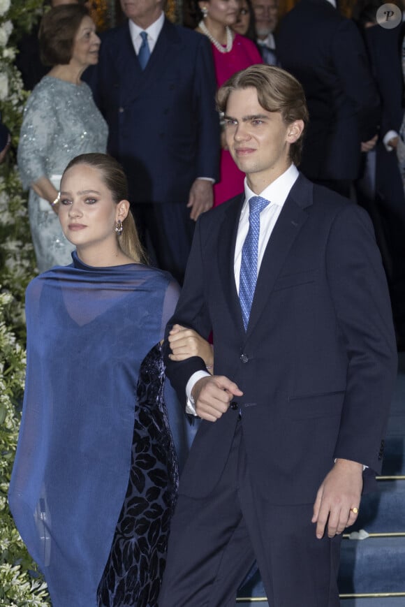 Mariage de la princesse Theodora de Grèce et Matthew Kumar en la cathédrale de l'Annonciation à Athènes le 28 septembre 2024 Miguel Urdangarin et Irene Urdangarin quittent la cathédrale de l'Annonciation de Sainte-Marie où ils ont assisté à la cérémonie de mariage entre Théodora de Grèce et Matthew Kumar, le 28 septembre 2024, à Athènes (Grèce). MARIAGE José Ruiz / Europa Press 28/09/2024