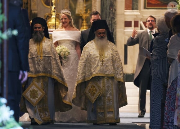 Mariage de la princesse Theodora de Grèce et Matthew Kumar en la cathédrale de l'Annonciation à Athènes le 28 septembre 2024 Théodora de Grèce et Matthew Kumar quittent la cathédrale de l'Annonciation de Sainte-Marie, désormais mari et femme, le 28 septembre 2024, à Athènes, en Grèce. MARIAGE José Ruiz / Europa Press 28/09/2024