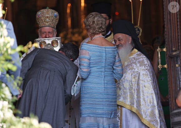 Mariage de la princesse Theodora de Grèce et Matthew Kumar en la cathédrale de l'Annonciation à Athènes le 28 septembre 2024 Anne Marie du Danemark et son fils Nicolas de Grèce arrivent à la cathédrale de l'Annonciation de Sainte-Marie pour assister au mariage de Théodora de Grèce, quatrième fille du roi Constantin II de Grèce, avec Matthew Kumar, le 28 septembre 2024, à Athènes, en Grèce. MARIAGE José Ruiz / Europa Press 28/09/2024