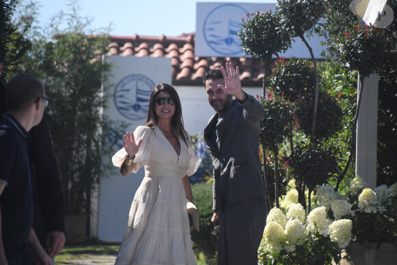 A la station balnéaire familiale, La Romanina, Gigi Buffon et Ilaria D'amico fêtent leur mariage au bord de la mer avec des invités VIP et des amis.