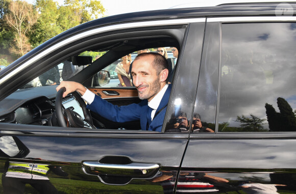 Lucques : Lucques, S Pancrazio, 28/9/2024, mariage de Luigi Buffon et Ilaria D'Amico à la Villa Oliva, Giorgio Chiellini.