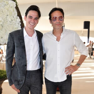 Exclusif - Anthony Delon et son frère Alain-Fabien Delon - Tente - People au dîner - Longines Paris Eiffel Jumping au Champ de Mars à Paris, France, le 5 juillet 2019. © Veeren Ramsamy/Bestimage 