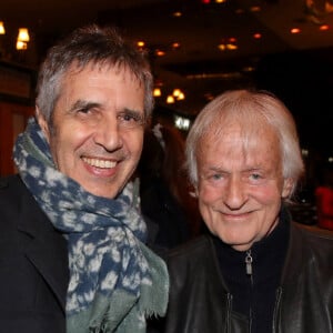 Exclusif - Julien Clerc et Dave - Célébrités au Concert de Robert Charlebois, « Robert en CharleboisScope » au Grand Rex à Paris France, le 1er Avril 2023. © Bertrand Rindoff / Bestimage