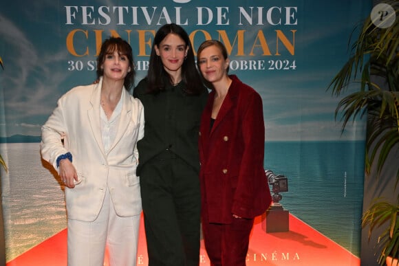 Judith Chemla, Charlotte Le Bon, Céline Sallette lors de la 6ème édition du festival Cinéroman à Nice le 4 octobre 2024.