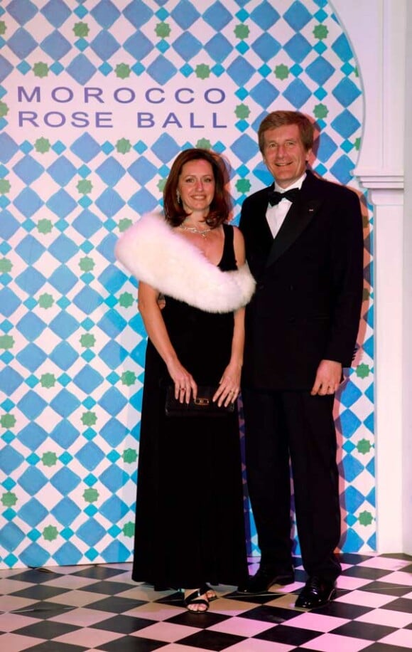 Thierry Boutsen et sa femme au Bal de la Rose 2010, à Monaco