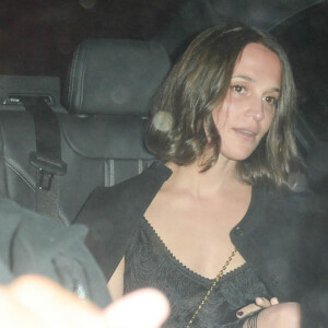 L'actrice Alicia Vikander lors du 10e anniversaire de l'hôtel Chiltern Firehouse à Londres.