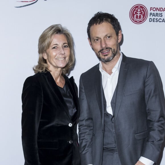 Claire Chazal et Marc-Olivier Fogiel - Dîner "Sauver la vie" pour la fondation Descartes au Pavillon Ledoyen à Paris le 30 novembre 2016. © Olivier Borde/Bestimage 