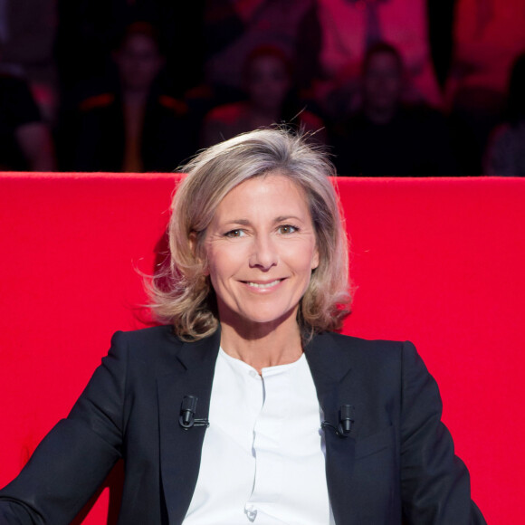 Exclusif - Enregistrement de l'émission "Le Divan" présentée par Marc-Olivier Fogiel avec Claire Chazal en invitée, le 23 mai 2015. Elle sera diffusée le 23 juin 2015, sur France 3. 