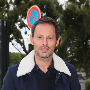 Marc-Olivier Fogiel - Arrivée et sortie des proches de Claire Chazal qui sont venus assister à son dernier JT aux studios de TF1 à Boulogne-Billancourt, le 13 septembre 2015.