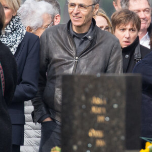 Jean-Jacques Goldman lors des obseques de Veronique Colucci au cimetiere de Montrouge, Paris, France le 12 avril 2018. Photo ABACAPRESS.COM