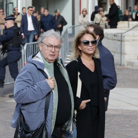 Dominique Besnehard - Les obsèques de Michel Blanc, le jeudi 10 octobre 2024 à l'église Saint-Eustache, à Paris