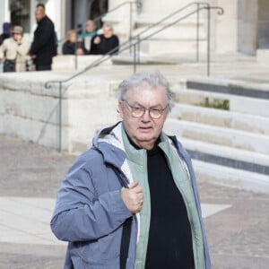 Dominique Besnehard - Les obsèques de Michel Blanc, le jeudi 10 octobre 2024 à l'église Saint-Eustache, à Paris