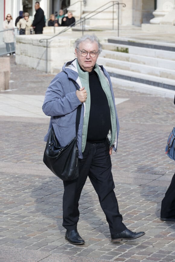 Dominique Besnehard - Les obsèques de Michel Blanc, le jeudi 10 octobre 2024 à l'église Saint-Eustache, à Paris