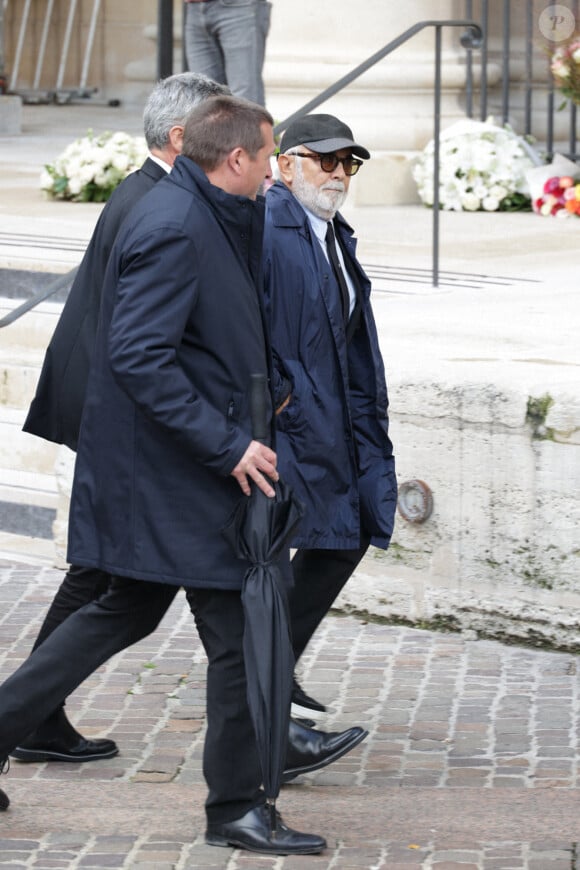 Gerard Jugnot - Les obsèques de Michel Blanc, le jeudi 10 octobre 2024 à l'église Saint-Eustache, à Paris