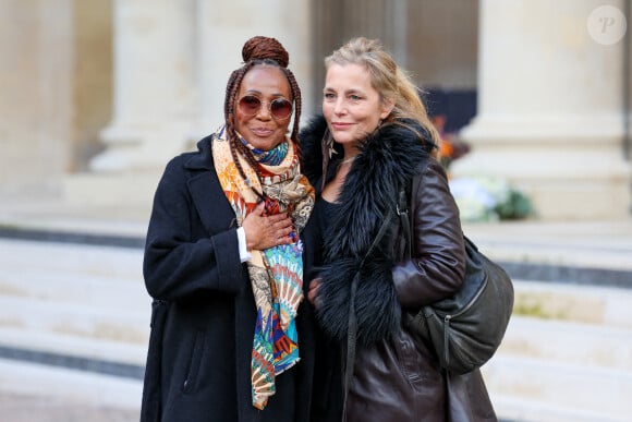 Mimi Félixine, Sophie Duez - Obsèques de Michel Blanc en l'église Saint-Eustache à Paris, le 10 octobre 2024. © Moreau / Jacovides / Bestimage