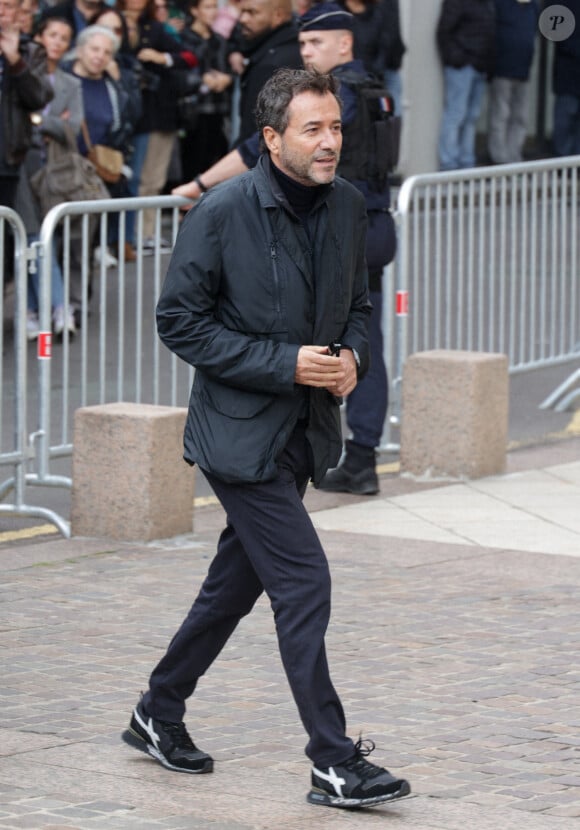 Bernard Montiel - Les obsèques de Michel Blanc, le jeudi 10 octobre 2024 à l'église Saint-Eustache, à Paris