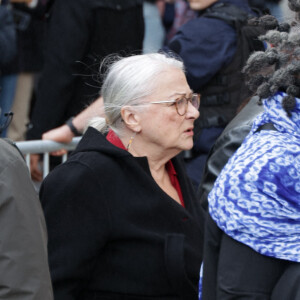 Josiane Balasko - Les obsèques de Michel Blanc, le jeudi 10 octobre 2024 à l'église Saint-Eustache, à Paris