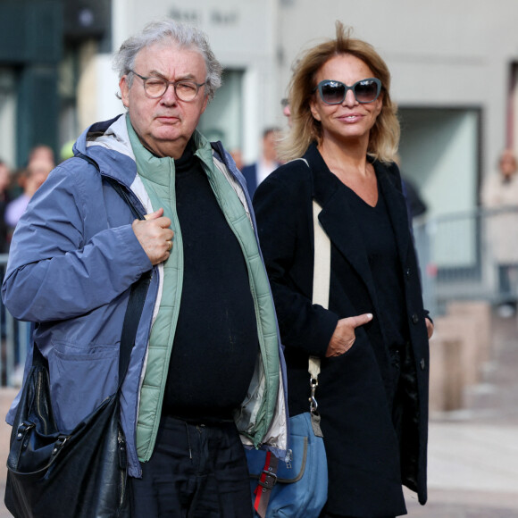 Dominique Besnehard - Obsèques de Michel Blanc en l'église Saint-Eustache à Paris, le 10 octobre 2024. © Moreau / Jacovides / Bestimage