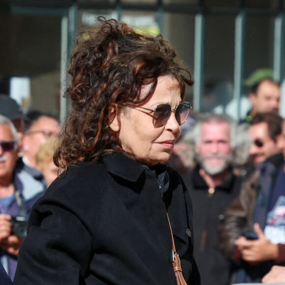 Isabelle Mergault - Obsèques de Michel Blanc en l'église Saint-Eustache à Paris, le 10 octobre 2024. © Moreau / Jacovides / Bestimage