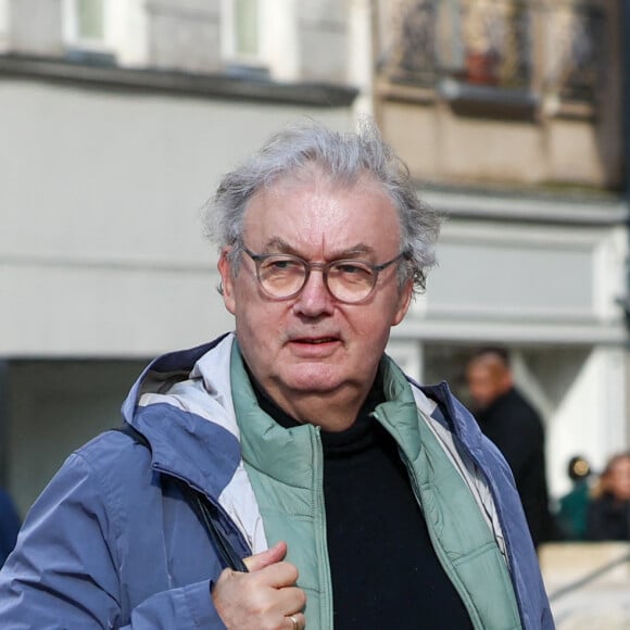 Dominique Besnehard - Obsèques de Michel Blanc en l'église Saint-Eustache à Paris, le 10 octobre 2024. © Moreau / Jacovides / Bestimage