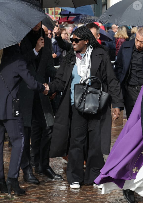 Ramatoulaye Diop, compagne de Michel Blanc -  Les obsèques de Michel Blanc, le jeudi 10 octobre 2024 à l'église Saint-Eustache, à Paris