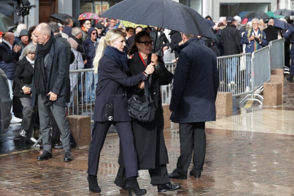 Carole Bouquet -  Les obsèques de Michel Blanc, le jeudi 10 octobre 2024 à l'église Saint-Eustache, à Paris