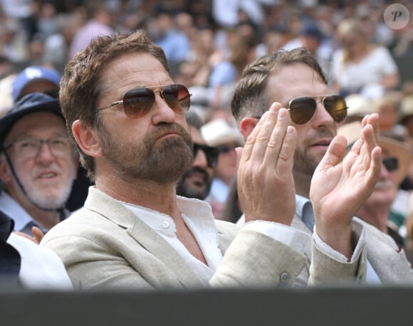 14/07/2024 Gerard Butler Homme Finale Quatorzième jour des Championnats de Tennis de Wimbledon 2024 à Londres