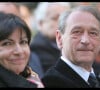 Toutefois sa politique ne fait pas que des heureux... Dernièrement, c'est un célèbre comédien qui a épinglé avec humour la femme politique.
Anne Hidalgo et Bertrand Delanoë - Veillée d'hommage à Aimé Cesaire place de la Sorbonne.