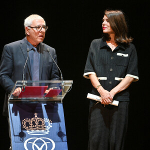 Charlotte Casiraghi lors de la cérémonie de proclamation de l'édition 2024 des Prix de la Fondation Prince Pierre à l'opéra Garnier à Monaco, le 8 octobre 2024. © Bruno Bebert / Bestimage 