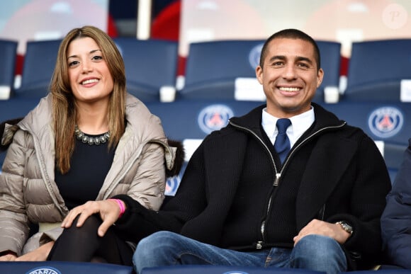 David Trezeguet assiste au match de football de la Première Ligue française, Paris Saint-Germain vs Toulouse au stade du Parc des Princes à Paris, France, le 21 février 2015. Photo par Laurent Zabulon/ABACAPRESS.COM