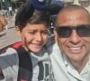 Au centre de cette controverse, leur fils de 7 ans dont elle a la garde...David Trézeguet et son fils