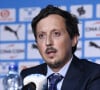"Il a une particularité, que je ne conteste pas, mais pendant les matchs il est très expressif", explique-t-il à propos de Pablo Longoria
 
Pablo Longoria, Président du club - Présentation des trois nouveaux joueurs de l'Olympique de Marseille au Centre d'entraînement R-L.Dreyfus, le 12 août 2024. © William Cannarella / Panoramic / Bestimage