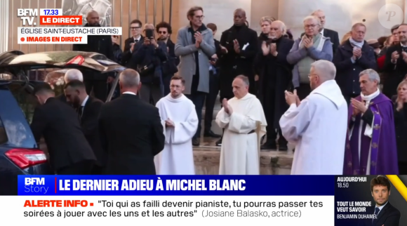 Lors de l'hommage à Michel Blanc, les applaudissements ont fusé, comme un dernier adieu à l'artiste.