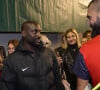 "Elle va peut-être même venir aux primes !", a-t-il annoncé
Jade Foret (Lagardère), Ladji Doucouré et sa compagne dans les coulisses après le match "Benoît Paire/Fernando Verdasco - Rohan Bopanna/Denis Shapovalov (4/6 - 5/7)" lors du tournoi Rolex Paris Masters 2019, le 30 octobre 2019. © Perusseau-Veeren/Bestimage