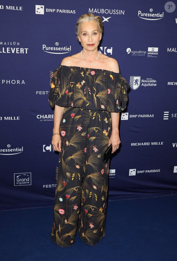 Kristin Scott Thomas - Photocall de la cérémonie d'ouverture de la 17ème édition du Festival du Film Francophone (FFA) de Angoulême. Le 27 août 2024 © Coadic Guirec / Bestimage