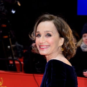 Kristin Scott Thomas (habillée en Dior Haute Couture) à la première du film "The Party" lors 67ème Festival du Film International de Berlin, la Berlinale, à Berlin, Allemagne, le 13 février 2017.