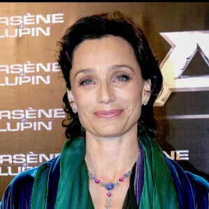 Kristin Scott Thomas. Avant premiere du film ' Arsene Lupin' au cinema Paramount Opera (archive)