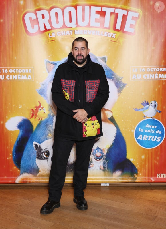 Artus - Avant-première du film d'animation "Croquette le chat merveilleux' au cinéma Pathé Beaugrenelle à Paris le 13 Octobre 2024. © Denis Guignebourg/BestImage